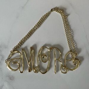 Chunky Amore Gold Statement Necklace